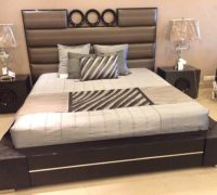 Black and Brown color combination Bed with Sides.jpg
