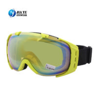 Anti Fog Ski Sunglasses Yellow Frame Custom Safety Snowboarding Goggles With Adjustable Strap -2.jpg