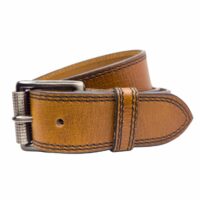 Full Grain Double Stitched Tan Leather Belt.jpg