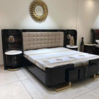 Black and Golden Bed with sides.jpg